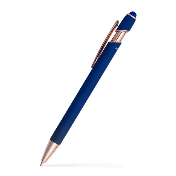 Lexi Stylus Satin Soft Touch Gel Click Pen - Rose Gold (Recy