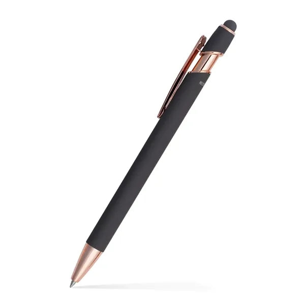 Lexi Stylus Satin Soft Touch Gel Click Pen - Rose Gold (Recy