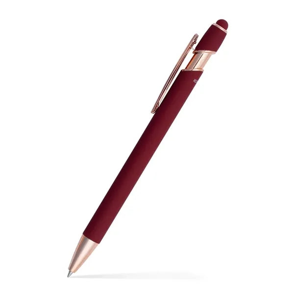 Lexi Stylus Satin Soft Touch Gel Click Pen - Rose Gold (Recy