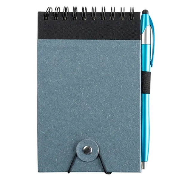 Jot & Go 3.75 x 5.75 Cardboard Spiral Journal with Pen - C