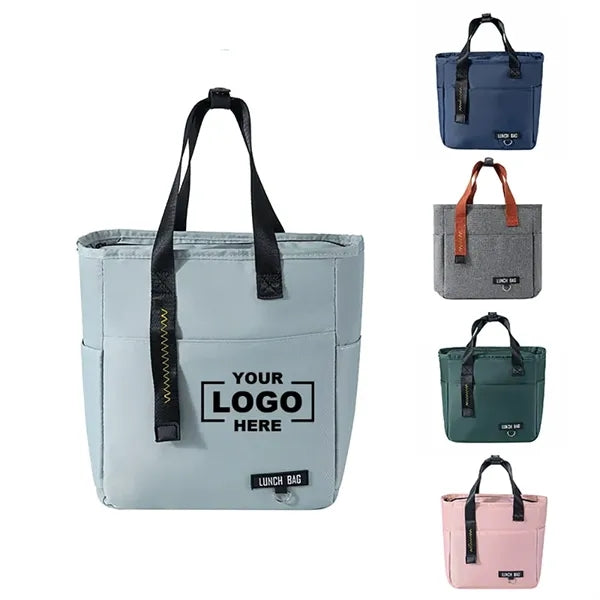 Oxford Cloth Insulated Lunch Tote Bag