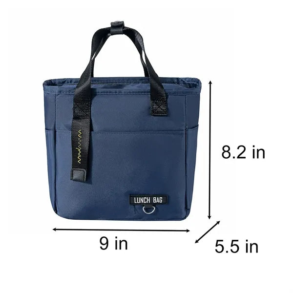 Oxford Cloth Insulated Lunch Tote Bag