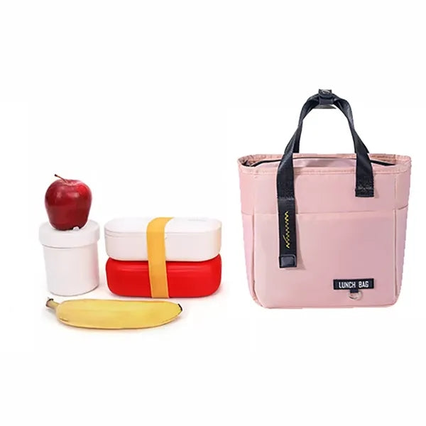 Oxford Cloth Insulated Lunch Tote Bag