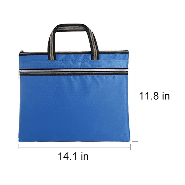 Waterproof Document File Zipper Tote Bag