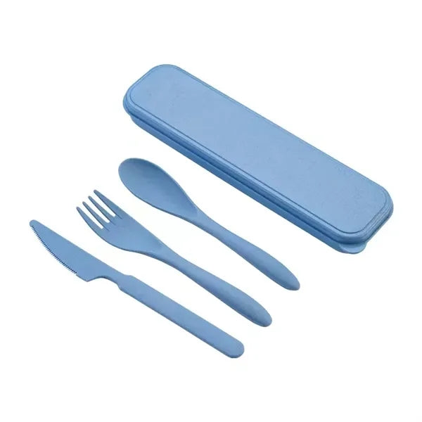 Eco-friendly Travel Portable Cutlery Three-piece Set