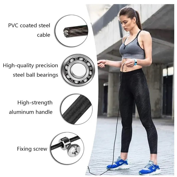 Aluminum Alloy Handle Wire Quick Skipping Rope