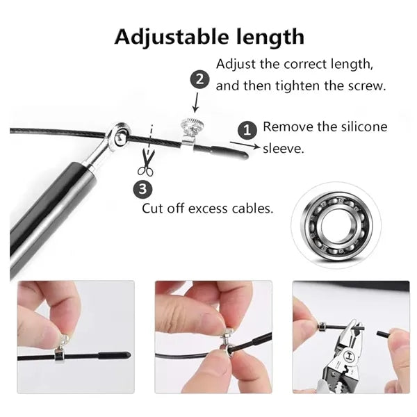 Aluminum Alloy Handle Wire Quick Skipping Rope