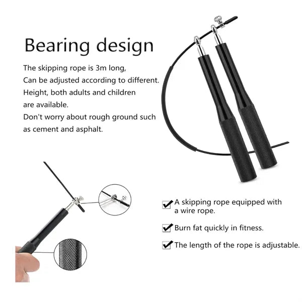 Aluminum Alloy Handle Wire Quick Skipping Rope