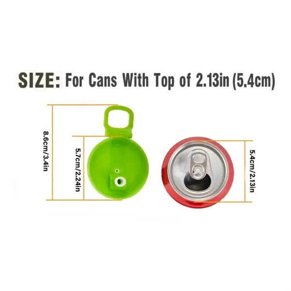 Can Lid with Straw Handle