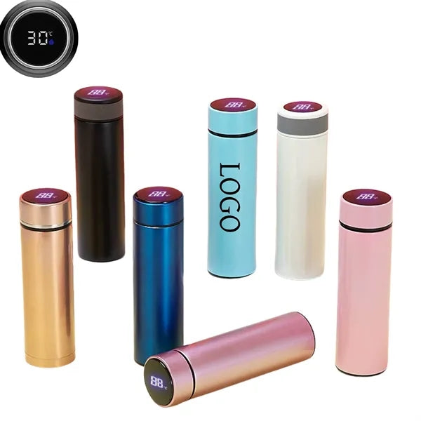 16 OZ Stainless Steel Smart Thermos Cup with LED Temperature