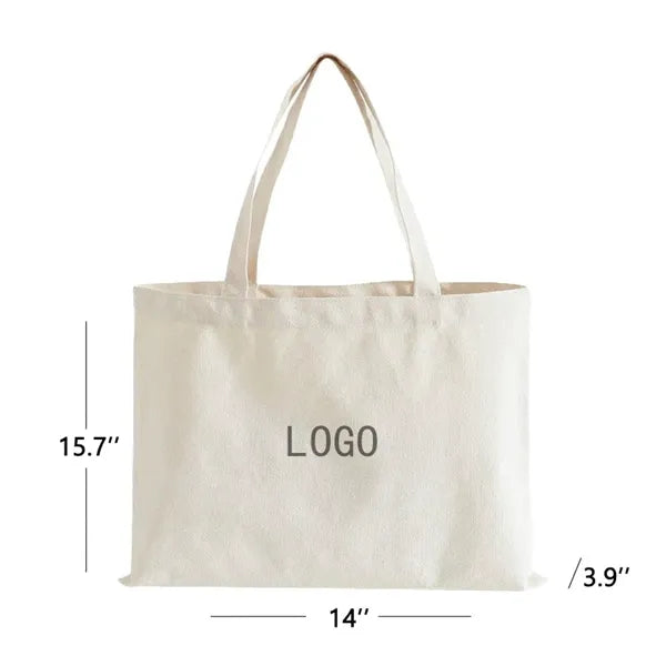Waterproof Canvas Tote Bag With Pockets For Commuters