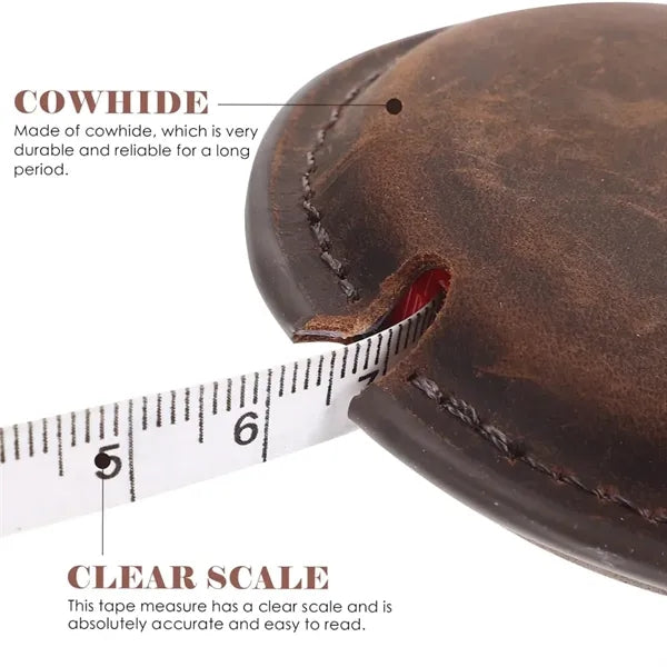 Vintage 59 in Dual Scale Mini Leather Tape Measure