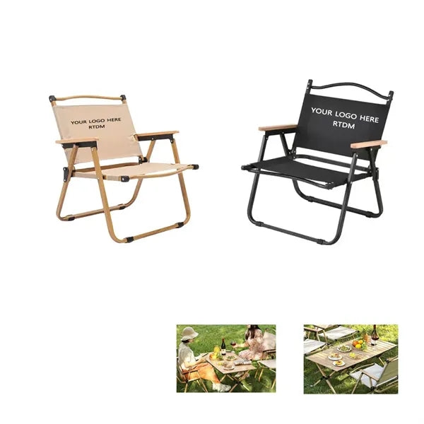 Lightweight Beechwood Armrest Folding Chair
