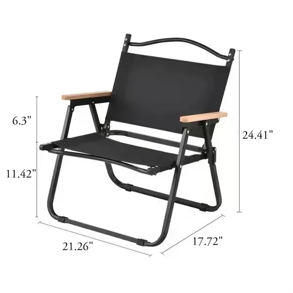 Lightweight Beechwood Armrest Folding Chair
