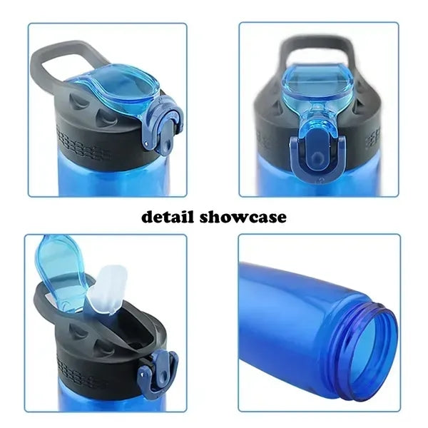 FDA-Certified 22oz Tritan Outdoor Filter Bottle With Compass