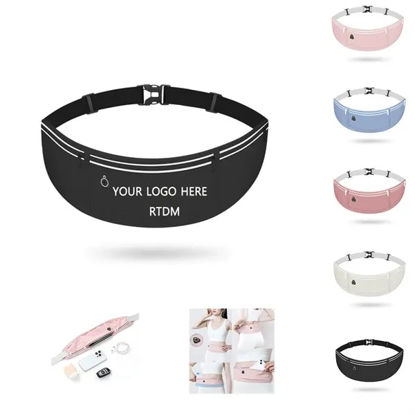 3 Pockets Waterproof Reflective Sport Waist Bag
