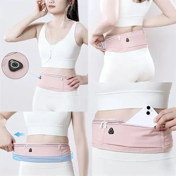 3 Pockets Waterproof Reflective Sport Waist Bag