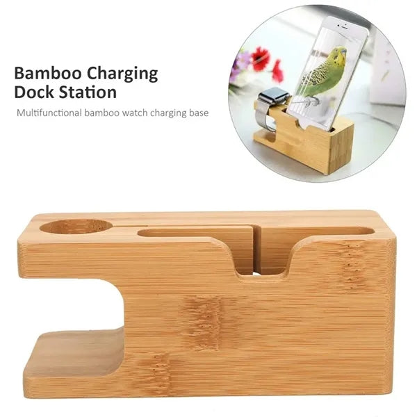 Bamboo Dual Charging Base