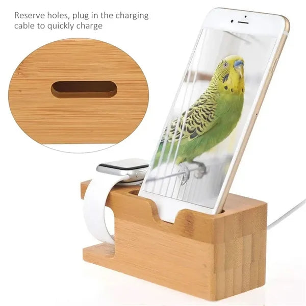 Bamboo Dual Charging Base