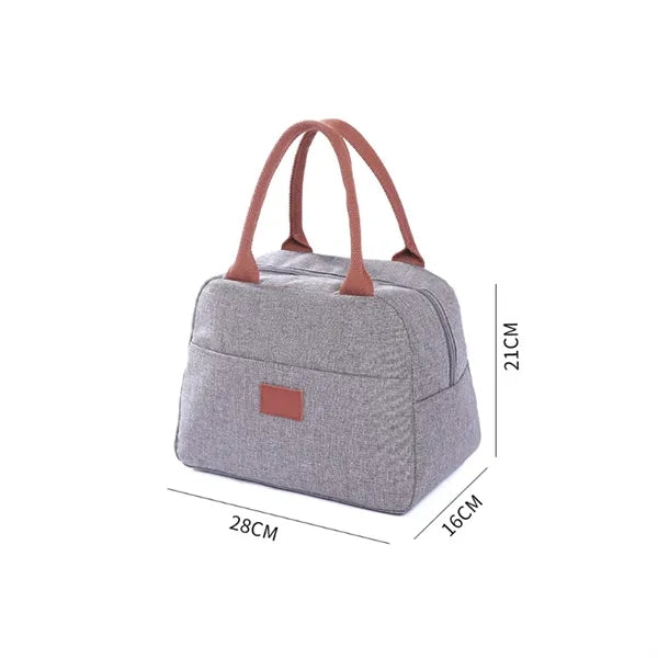 8L Insulated Lunch Tote Bag with Handle Pouch