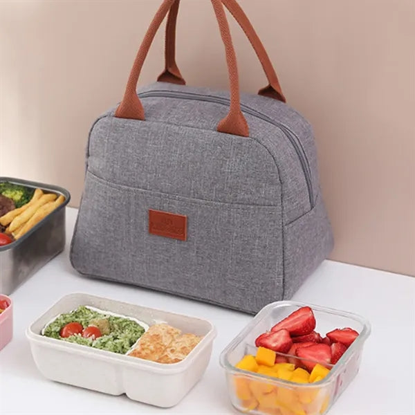 8L Insulated Lunch Tote Bag with Handle Pouch
