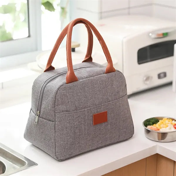 8L Insulated Lunch Tote Bag with Handle Pouch