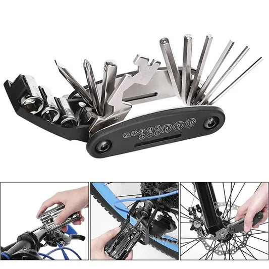 16 in 1 Bike Multitool Fold Bicycle Tool Kit