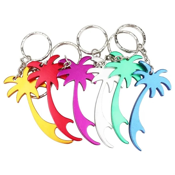 Coconut Tree Metal Bottle Opener Key Chains