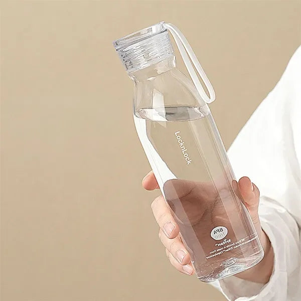 LocknLock 18oz Tritan Plastic Water Bottle with Carry Strap