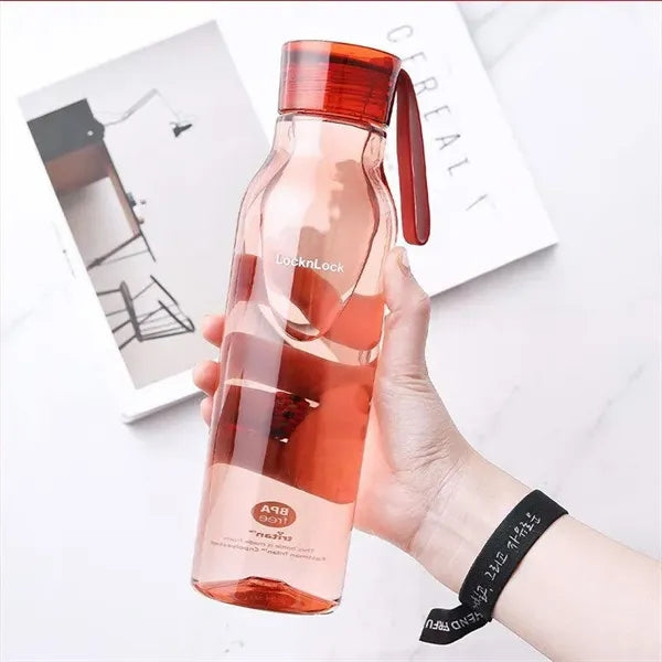 LocknLock 18oz Tritan Plastic Water Bottle with Carry Strap