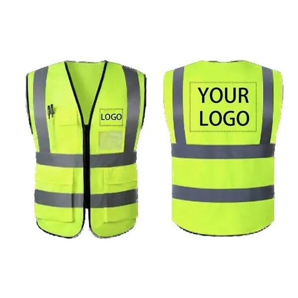 Multi Pocket High Visibility Reflective Safety Vest