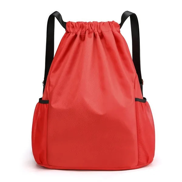 Lightweight Drawstring Backpack with Pockets