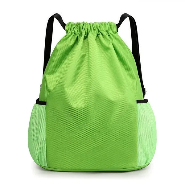 Lightweight Drawstring Backpack with Pockets