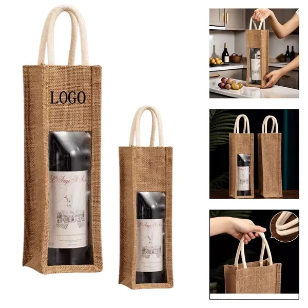 Linen Wine Tote Single & Double