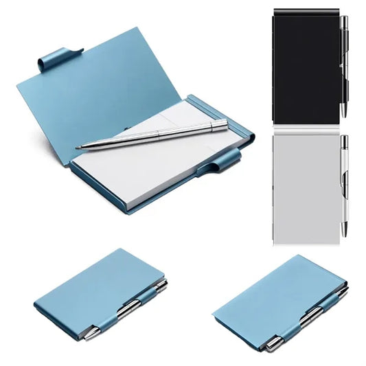 Aluminum Alloy Card Box with Pen