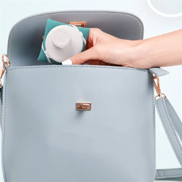 20Oz. Collapsible Silicone Water Bottle with Leakproof Lid