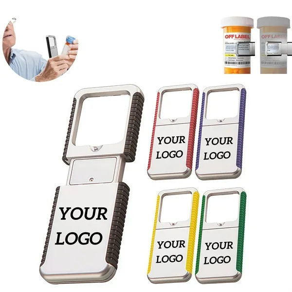 Retractable Magnifier with LED Light