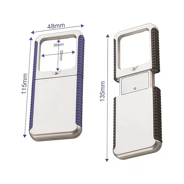 Retractable Magnifier with LED Light