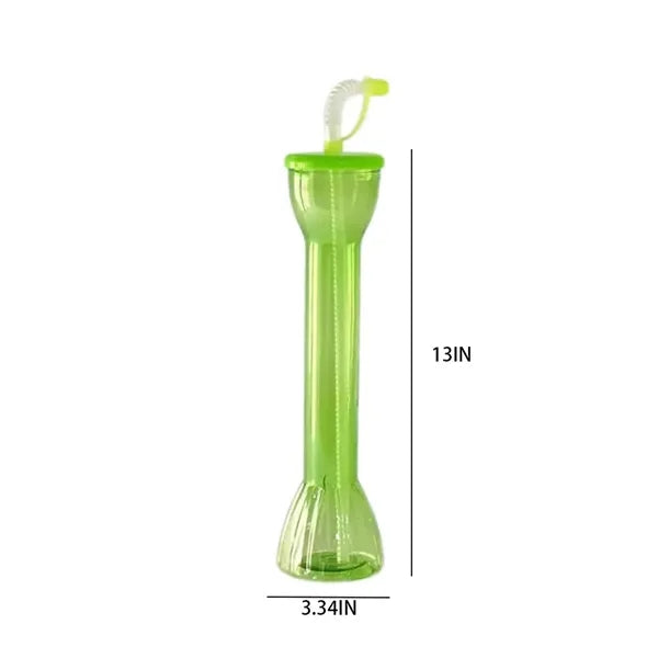 21oz Juice beverage dumbbell plastic cup