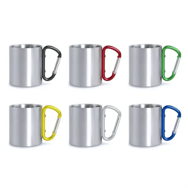 13Oz. Stainless Steel Mug with Carabiner Handle