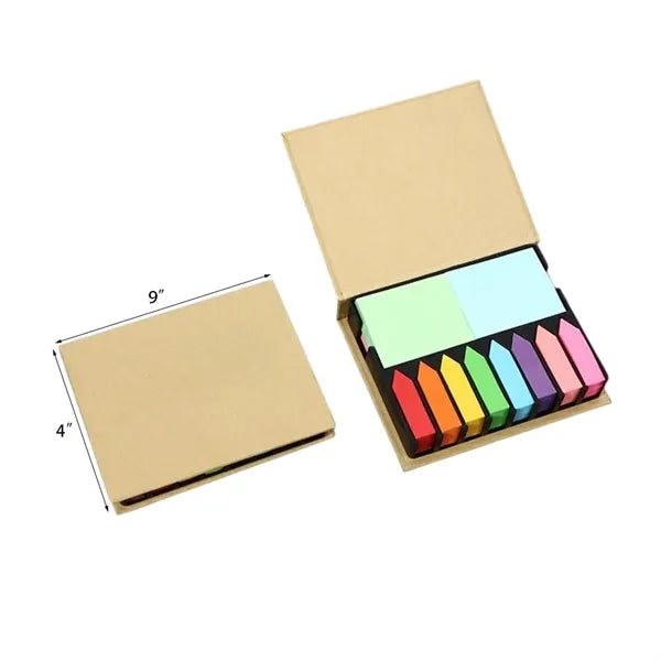 3 in 1 Sticky Notes & Colorful Page Markers Set