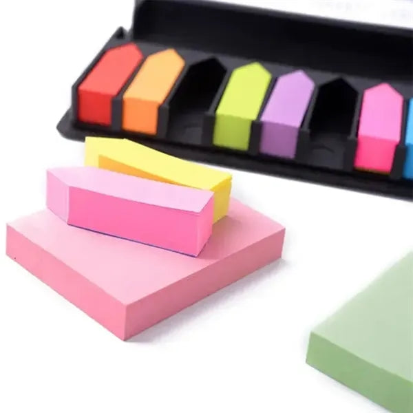 3 in 1 Sticky Notes & Colorful Page Markers Set