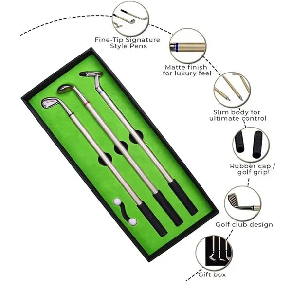 Mini Desktop Golf Pen Gift Set