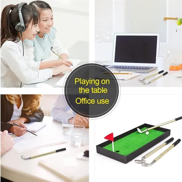 Mini Desktop Golf Pen Gift Set