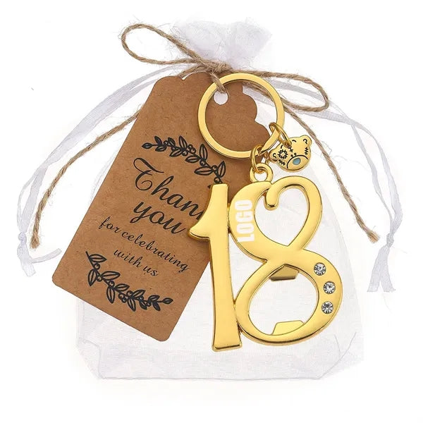 Digital Bottle Openers Keychain 18 Birthday Gift Keyring