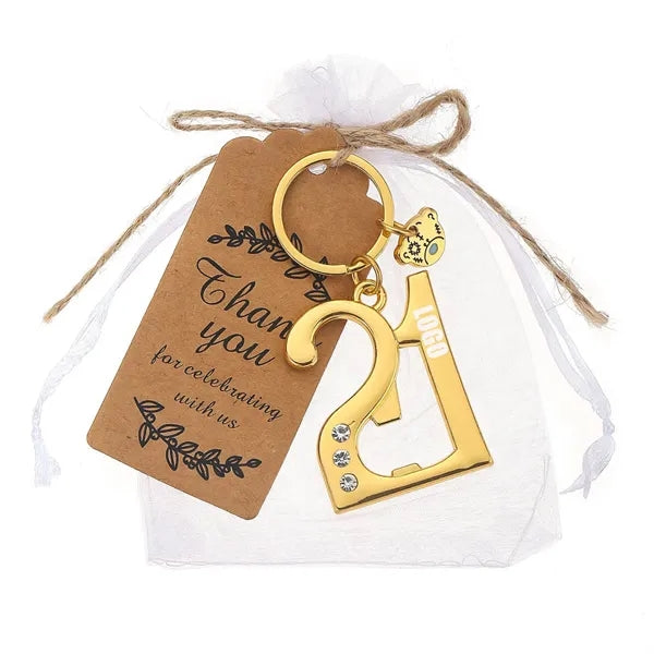 Digital Bottle Openers Keychain 18 Birthday Gift Keyring