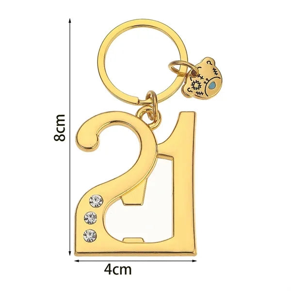 Digital Bottle Openers Keychain 18 Birthday Gift Keyring
