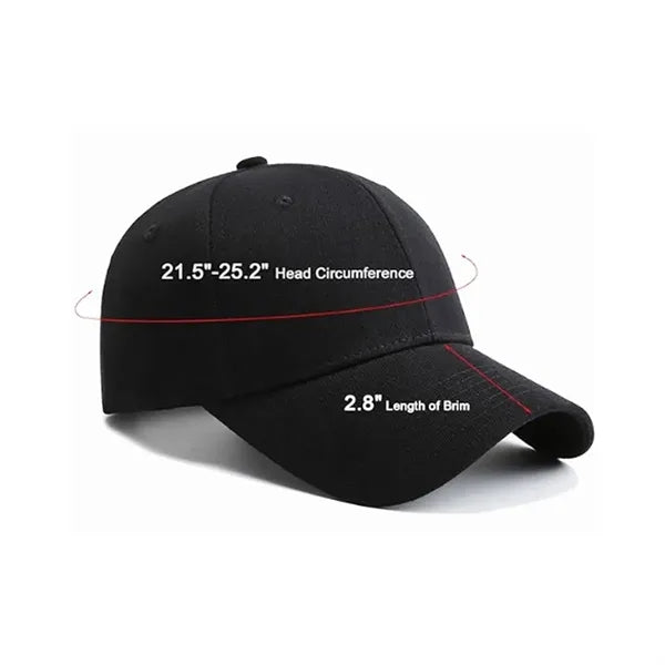 Adjustable Cotton Baseball Cap with Multiple Color Options