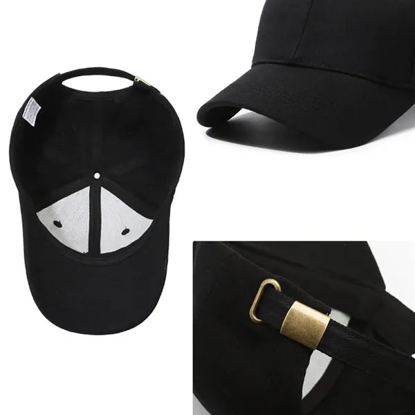 Adjustable Cotton Baseball Cap with Multiple Color Options