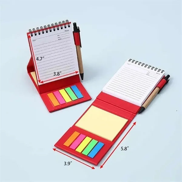 Memo Pad Sticky Notes with Pen